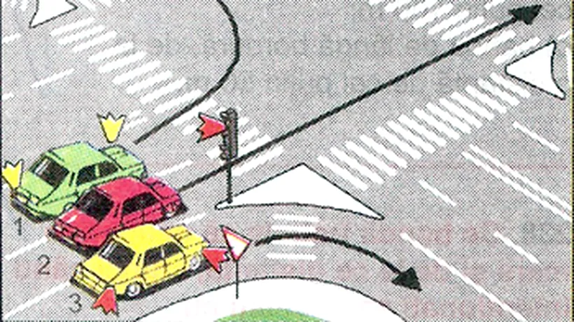 Chestionare auto. Care dintre autoturisme trebuie să oprească la semnalul roșu?