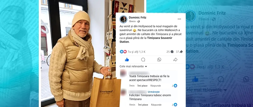 Star de la Hollywood, la shopping în TIMIȘOARA/Dominic FRITZ:  Au venit și din Hollywood la noul magazin de suveniruri