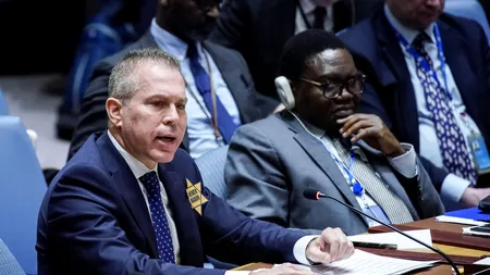 VIDEO | Ambasadorul Israelului la ONU își pune Steaua lui David pe piept / Yad Vashem: Acest act dezonorează victimele Holocaustului