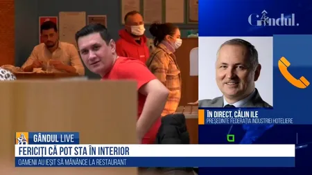 GÂNDUL LIVE. Călin Ile, președintele Federației Hoteliere FIHR: „Cel mai important este să fim responsabili / Respectarea normelor de către turiști ne-ar ajuta foarte mult”