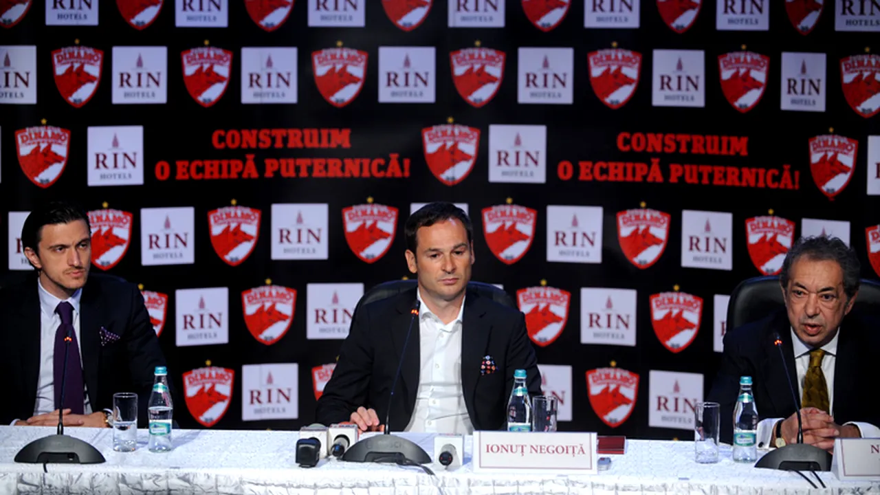 Ionuț Negoiță a preluat 30% din acțiunile FC Dinamo pentru 