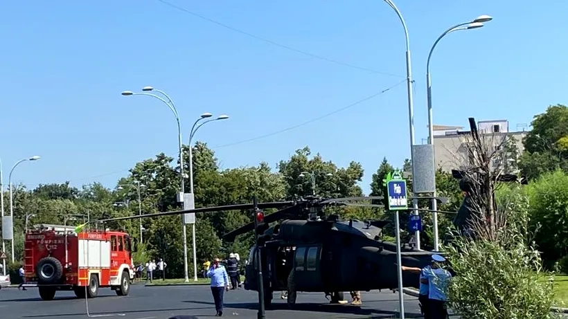 Prima reacție a Ambasadei SUA după ce un elicopter militar american a aterizat forțat în Piața Charles de Gaulle din București