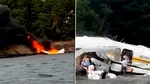 Un hidroavion s-a prăbușit în statul Washington. Aeronava a efectuat o aterizare de urgență și a luat foc. Câți pasageri se aflau a bord