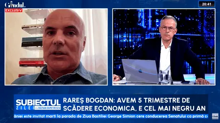 Rareș Bogdan, avertisment dur despre economie: „E cel mai negru an după 5 semestre de scădere economică”