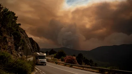Incendiu de vegetație în sudul Spaniei. Mii de persoane au fost evacuate din calea flăcărilor