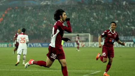 Rui Pedro e în culmea fericirii după partida CFR-Braga. 