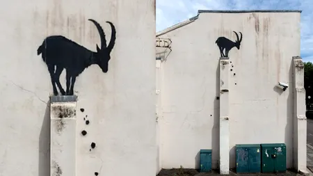 O nouă lucrare a celebrului artist stradal Bansky a apărut pe o clădire din Londra