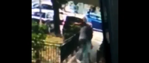 VIDEO | Femeie lovită cu pumnul în față de un vecin furios în fața blocului, în Capitală. Cei doi s-au luat la harță pe locul de parcare