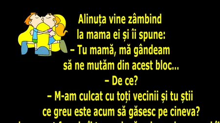 BANCUL de miercuri | Alinuța vrea să se mute din bloc