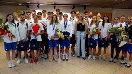 Tezaurul cucerit la Europenele de ÎNOT pentru juniori a ajuns acasă