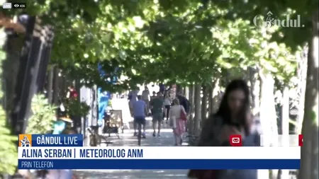 GÂNDUL LIVE. Alina Șerban, meteorolog ANM: Temperaturile vor mai scădea în weekend. Vremea pe litoral va fi frumoasă | VIDEO