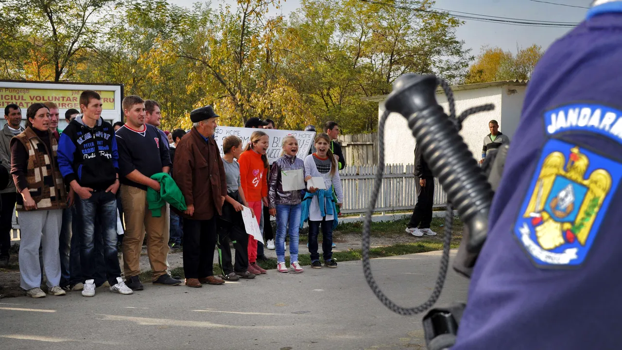 Noi proteste la Pungești. 200 de oameni s-au adunat în zona în care Chevron are teren