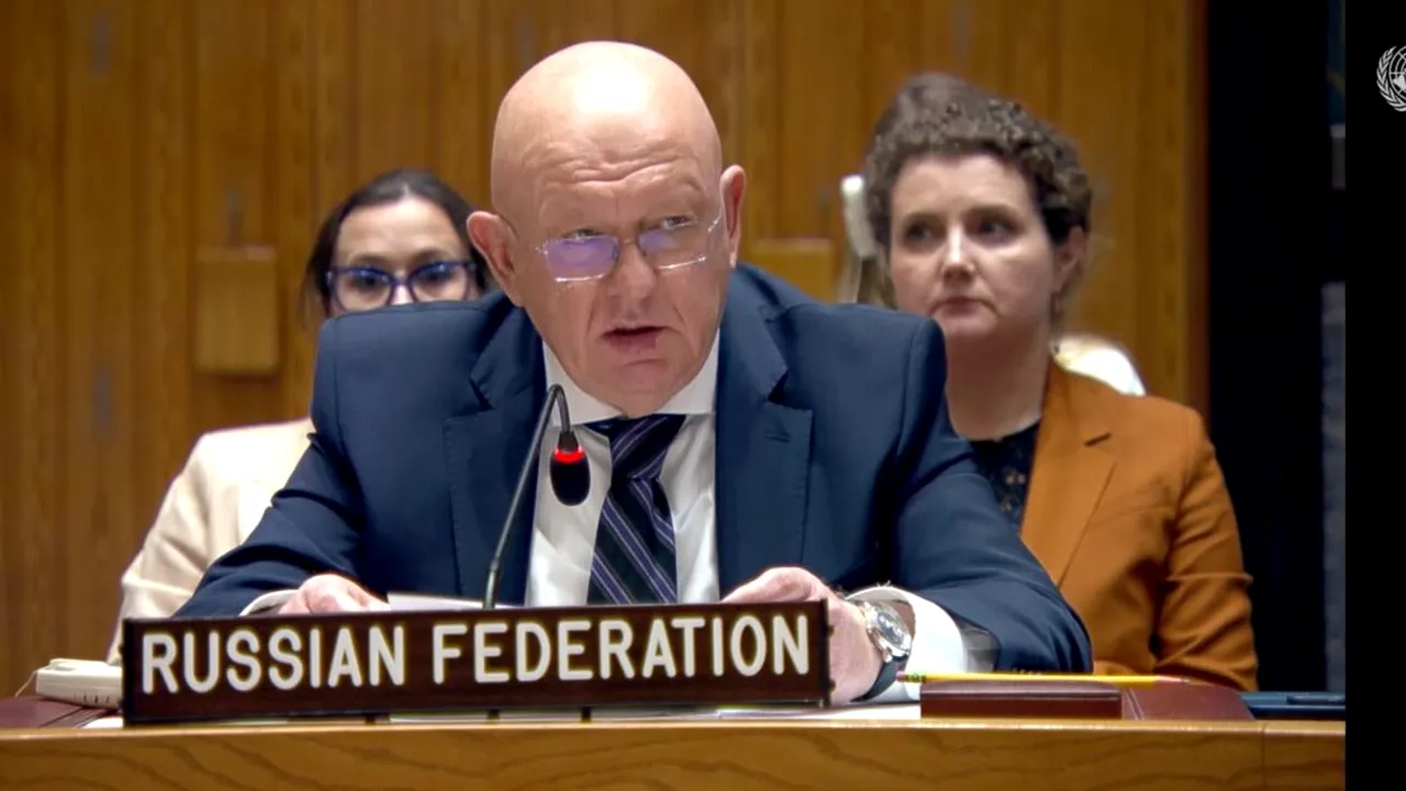 Ce spune reprezentantul Rusiei la ONU despre drona din Galați: „Dacă era dronă rusească, cu 15 kg de exploziv, nu vedeați acel foc mic”
