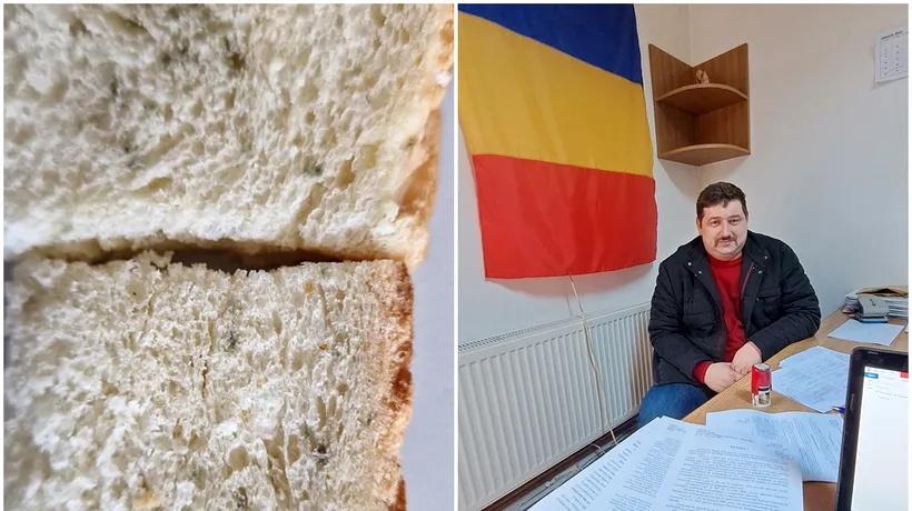 Pâine cu MUCEGAI, prin programul „Masă Caldă”, pentru elevii de la o școală din Roșia Montană