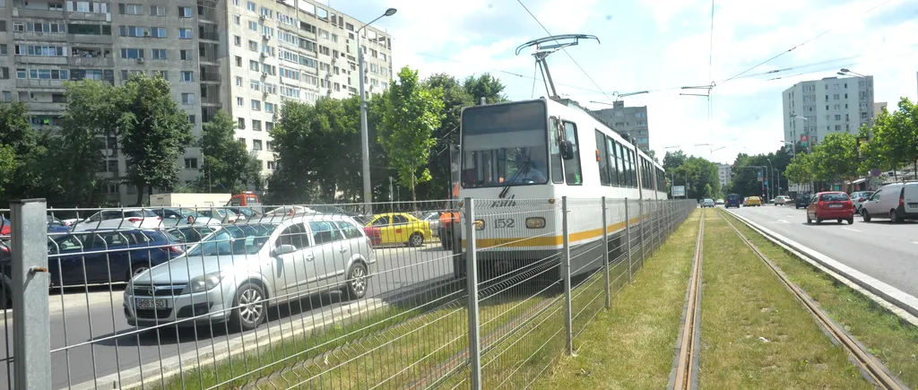 Un tramvai a luat foc pe traseu, în Capitală