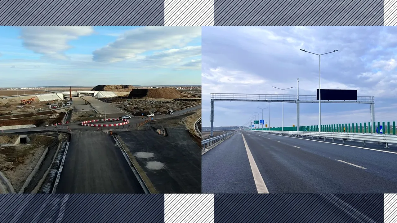 EXCLUSIV | Surse CNAIR: Pe A0 Sud se va circula în acest an doar pe 10 km, între DN 5 și DN 6 - UPDATE