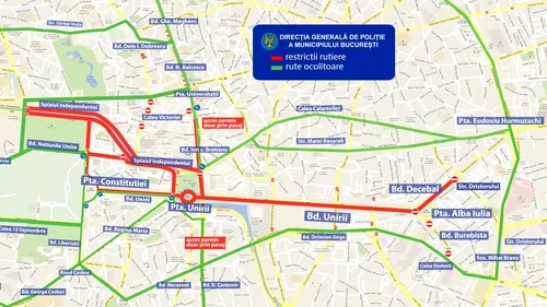 Trafic restricționat în Capitală, în weekend, cu prilejul Maratonului Internaţional Bucureşti. Despre ce artere este vorba