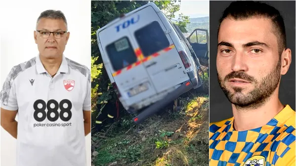 Echipa secundă a lui Dinamo, implicată în accidentul grav din Argeș. Maseurul a murit, iar antrenorul Adrian Ropotan a suferit o fractură deschisă