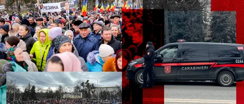 FOTO-VIDEO | Protest organizat de forțele pro-ruse la Chișinău: Participanţii vor DEMISIA guvernului şi achitarea facturilor pentru lunile de iarnă