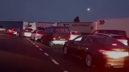 Aglomerație în Vama Giurgiu, joi, la prima oră a dimineții: Timpii de așteptare DEPĂȘESC o oră și jumătate