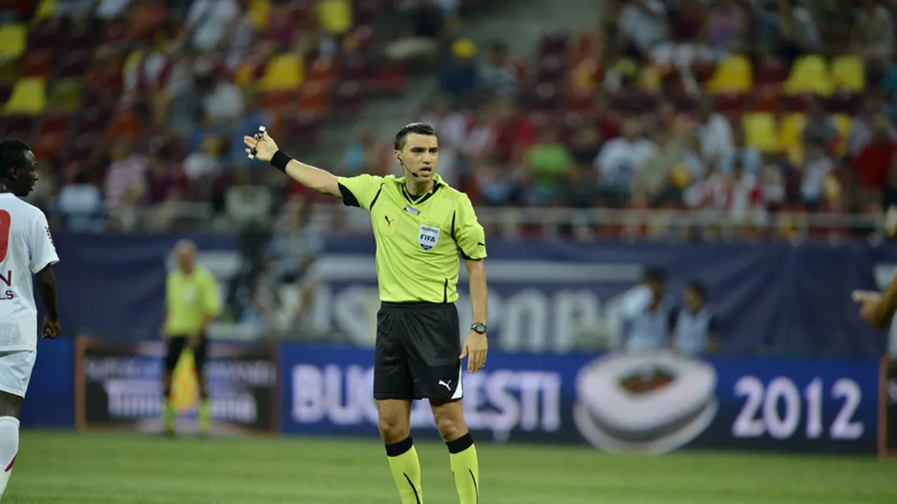 Ovidiu Hațegan și Alexandru Tudor vor arbitra meciuri din Liga Europa