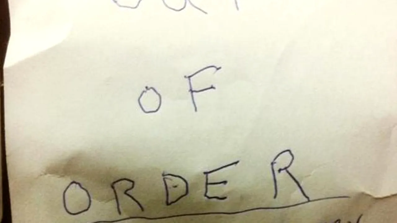 FOTO. Mesajul găsit de un bărbat pe o mașină de spălat