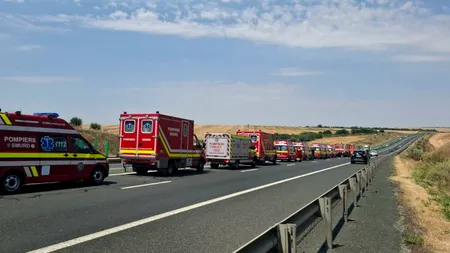 Carambol pe Autostrada Soarelui, pe sensul de mers spre București. A fost activat PLANUL ROȘU de intervenție