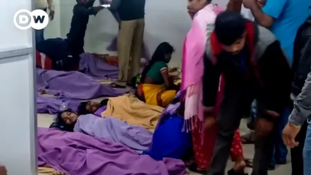 INDIA. Mai multe persoane au leșinat și au raportat ochi arși. 800 de persoane au fost duse la spital în urma unei scurgeri de gaz