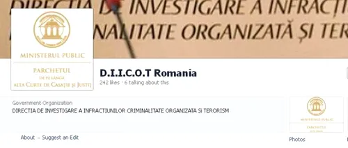 DIICOT: Nu avem pagini pe site-urile de socializare, iar sigla și denumirea sunt mărci înregistrate