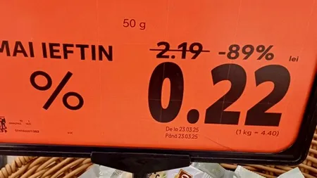 Alimentul redus cu 89% în supermarketurile Kaufland în România. Costă doar 22 de bani!