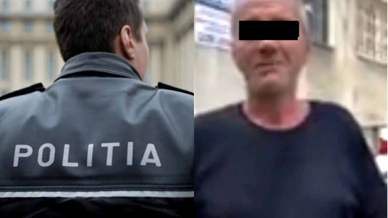 Bărbat filmat de un polițist când cerea să fie arestat în locul altuia: „Decât să îmi bat soția, vreau să fiu închis