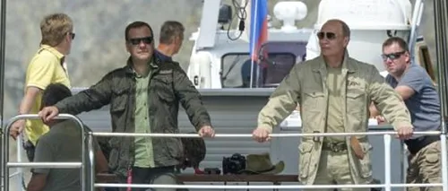 Vladimir Putin, pescar la bustul gol în Siberia. FOTO