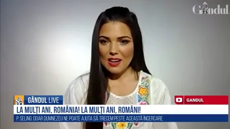 1 DECEMBRIE. Paula Seling la GÂNDUL LIVE: ”Mi-aș dori să fim mai iubitori / Putem să învățăm unii de la ceilalți, să privim în interiorul nostru, să vedem ce putem schimba”
