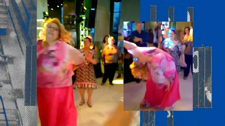 Cât de jos poate să coboare Diana Șoșoacă, pentru un limbo reușit. Imaginile cu lidera SOS s-au răspândit imediat în online