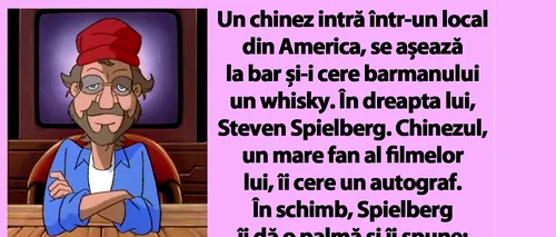 BANCUL de miercuri | Chinezul, Steven Spielberg și adevărul despre Titanic