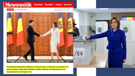 GAFĂ, în ziua votului, a unui site din România: Nicușor Dan, președintele Republicii Moldova