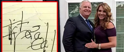 După 27 de minute în care a fost declarată MOARTĂ, femeia din imagine s-a trezit și a scris acest mesaj misterios. Ce înseamnă, de fapt?!