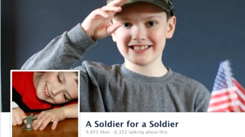 Un băiețel de 9 ani și-a scos la licitație un soldățel pentru a plăti o excursie la Disneyland pentru un copil al cărui tată a murit în Afganistan