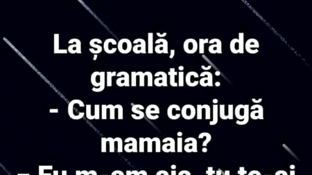 Bancul de marți | Cum se conjugă „mamaia”?