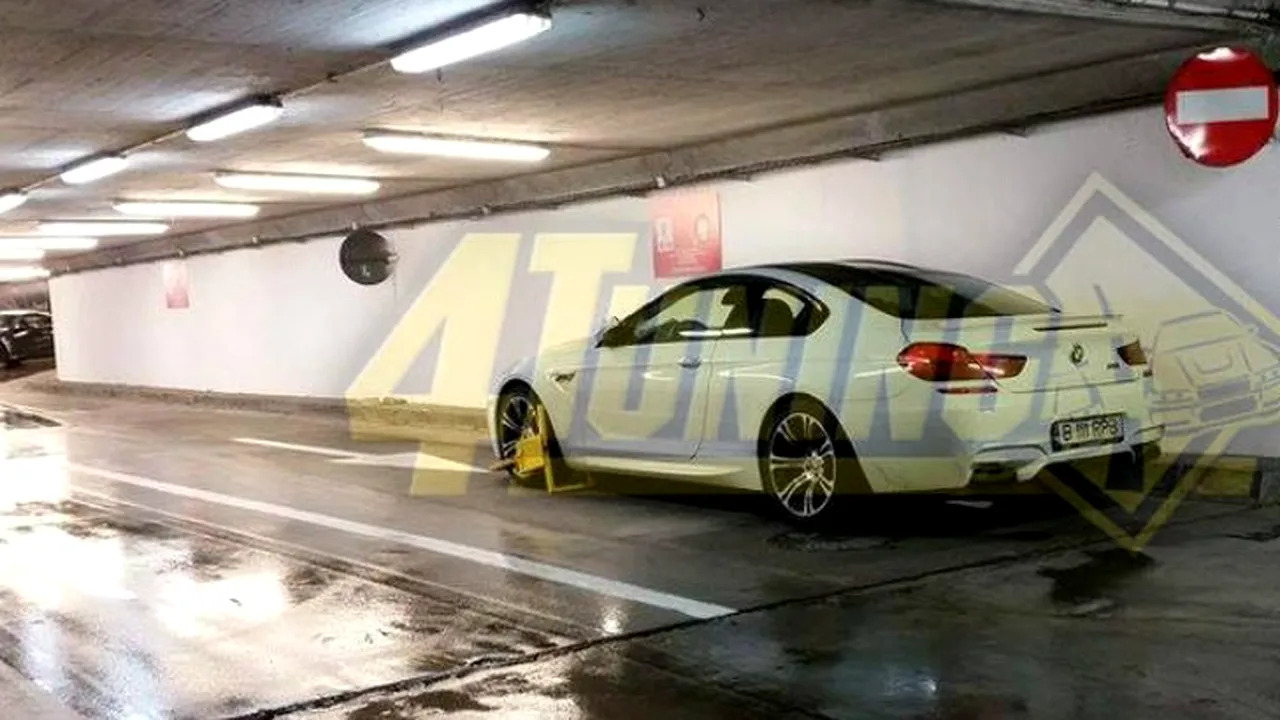 Noile aventuri auto ale familiei Rovanei Plumb. Mașina de lux, parcată pe contrasens, în rampa de ieșire a unui mall