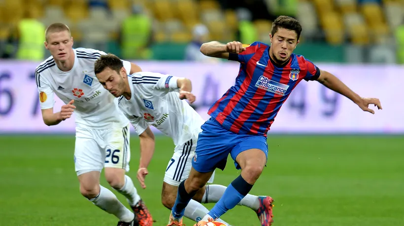STEAUA - DINAMO KIEV 0-2. Campioana României părăsește Europa League