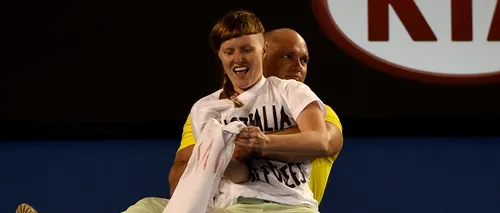 Finala de la Australian Open, întreruptă cinci minute de un militant pentru drepturile refugiaților