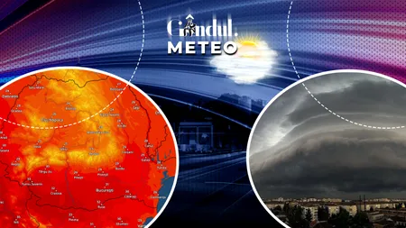 Se întorc ploile după zilele caniculare. Unde sunt așteptate averse și descărcări electrice. ANM, informații de ultimă oră pentru Gândul