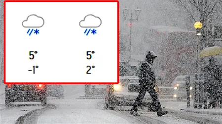 Orașele din România în care vine iarna în octombrie, potrivit meteorologilor ACCUWEATHER