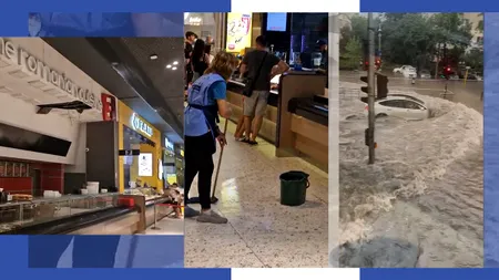 O dată la 100 de ani. Codul portocaliu a făcut ravagii în București - IMAGINI INCREDIBILE