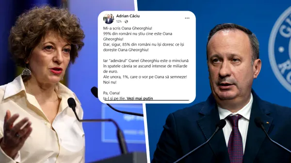 Oana Gheorghiu i-a scris social democratului Adrian Câciu să nu voteze moţiunea. Câciu i-a răspuns: „Pa, Oana! Ia-l şi pe Ilie”