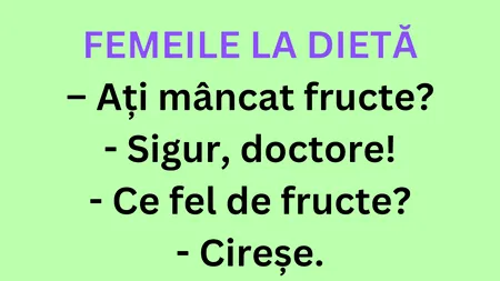 Bancul de vineri | Femeile la dietă