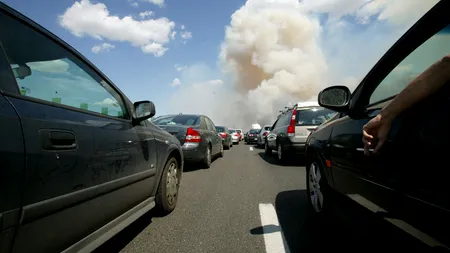 Trafic îngreunat pe Autostrada Soarelui. Cum arată, văzut din elicopter, drumul spre mare