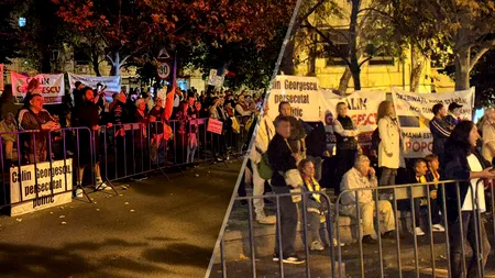 A noua noapte de proteste în fața Arestului Central, unde este închis Călin Georgescu. 150 de oameni scandează lozinci de susținere pentru fostul candidat la alegerile prezidențiale