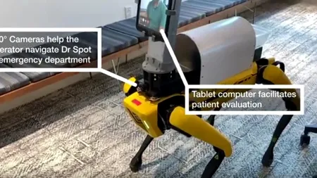„Doctor Spot”, robotul care îi ajută pe medici să aibă grijă de pacienții COVID (VIDEO)